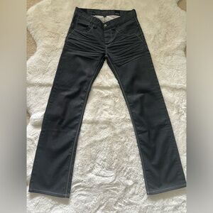 7 Diamonds Megatron Black Button Fly Men’s Denim Pants Jeans Size 30